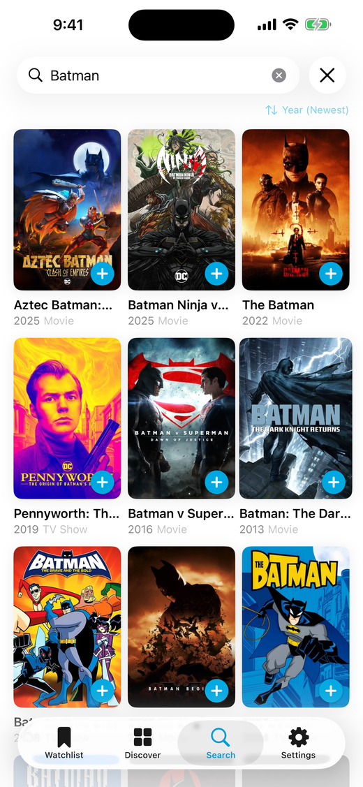 Search across all services